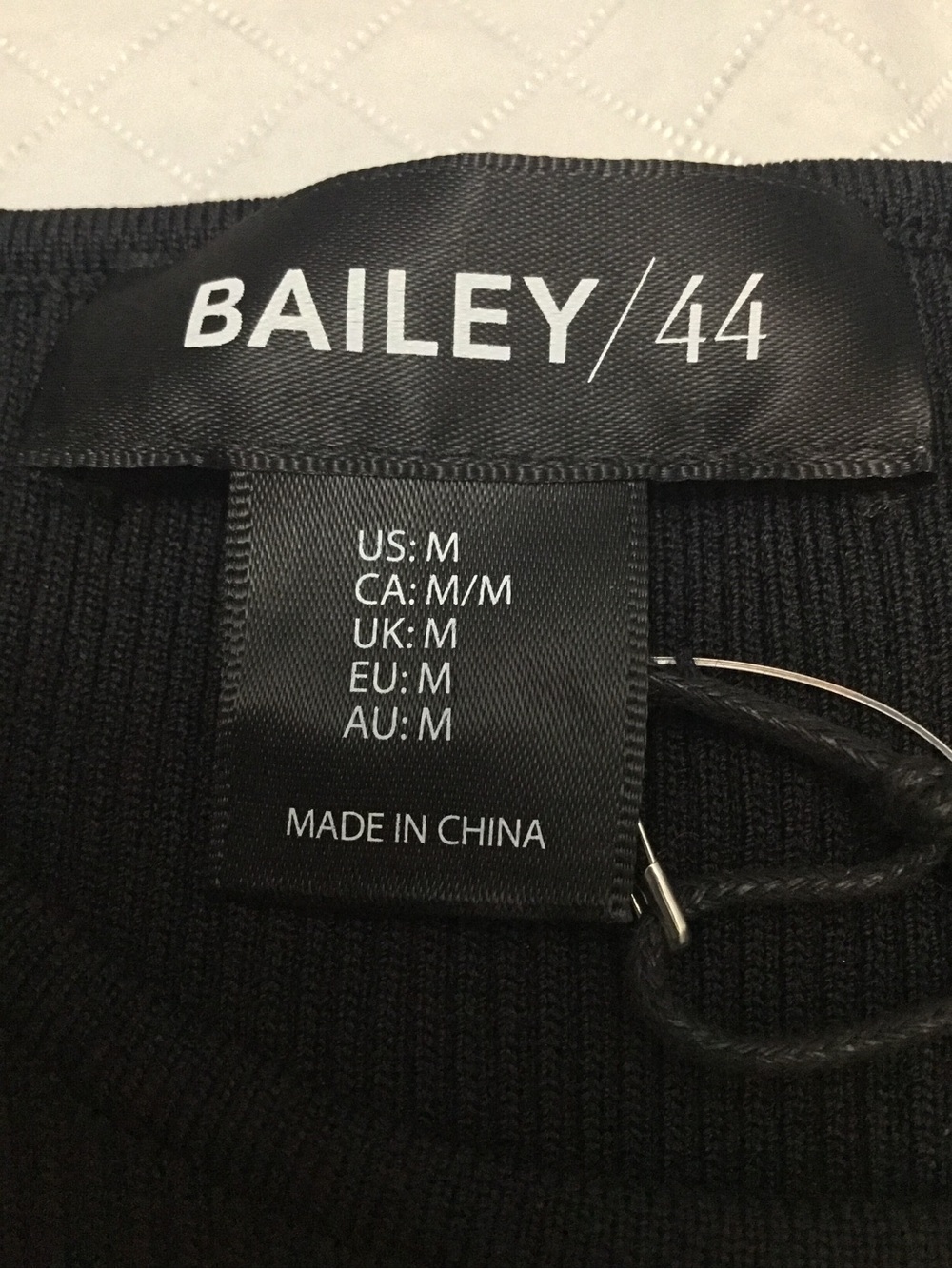 Bailey 44 Black Ribbed Crew Neck Sweater - Picture 11 of 13